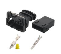 ANNBCDL Connecteur de capteur Voiture 3.5mm, 5 Jeux, buse d'injection Carburant, Prise Bobine d'allumage, mâle et Femelle, Gaine Terminal Harnais Bout à(4p,1sets)