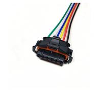 ANNBCDL Connecteur de Faisceau climatisation Voiture, 2 3 4 5 6 Broches, Prise capteur, buse d'injection Carburant 5mm, Longueur Fil 15cm(6p Strip Line-Female,1sets)