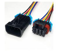 ANNBCDL Connecteur de feu Circulation, 5 Jeux, Support Direction Avant, Prise tournante avec Fil 15cm(8p Strip Line,5sets)