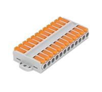 ANNBCDL Connecteur de fil 2/3/4/5/6 broches, amarrage universel, conducteurs de câblage rapide, bornier enfichable, séparateur de câble, connecteur haute puissance(8 IN 8 OUT,5PCS)