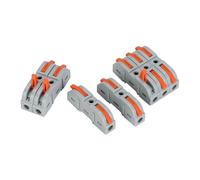 ANNBCDL Connecteur de fil à levier LT-211 for connexion rapide, 28-12 AWG (0,08-4 mm²), connecteur de fil 32A 250V, borne isolée à épissure compacte(34PCS)