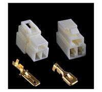 ANNBCDL Connecteur de Fil Automobile mâle et Femelle, 6.3mm, 2, 3, 4 Broches, Kit Prise Terminal câble, Harnais Moto Voiture(3p,5sets)