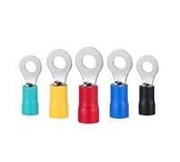 ANNBCDL Connecteur de fil cosse Terminal RV, connecteur câble électrique isolé, sertissage d'anneau RV1.25/2/5.5 22-10AWG 0.5-6 mm2(RV5.5-8,10PCS)