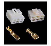 ANNBCDL Connecteur de véhicule électrique DJ7021-6.3mm, 2/3/4/6/8/9/12/14 Broches, Prise mâle Femelle for berline, boîtier câble Moto(6p,10 Sets)