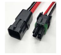 ANNBCDL Connecteur d'étanchéité d'injecteur de Carburant à 3 Trous, 1 2 4 6 Broches, câble Automobile 5mm, Prise étanche, Longueur Fil 15cm(4p Strip Line Row 2,5sets)