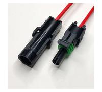 ANNBCDL Connecteur d'étanchéité d'injecteur de Carburant à 3 Trous, 1 2 4 6 Broches, câble Automobile 5mm, Prise étanche, Longueur Fil 15cm(1p Strip Line,1sets)