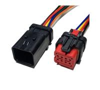 ANNBCDL Connecteur d'injecteur de Carburant DJ7026Y-1.6 mâle et Femelle, connecteur capteur Automobile, Prise étanche, Longueur Fil 15cm(8p Strip Line,1sets)