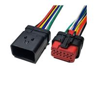 ANNBCDL Connecteur d'injecteur de Carburant DJ7026Y-1.6 mâle et Femelle, connecteur capteur Automobile, Prise étanche, Longueur Fil 15cm(12p Strip Line,5sets)