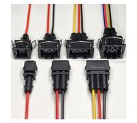 ANNBCDL Connecteur étanche d'étanchéité du faisceau d'injecteur DJ7024-3.5, 1/2/3/4 broches, capteur de température de l'eau, longueur du fil de prise 15cm(Color:2p strip line-Female,Size:1sets)