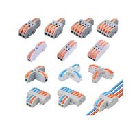 ANNBCDL Connecteurs rapides à sorties multiples 1 entrée, séparateur Compact universel, connecteur de câble câblage, bornier enfichable, 1/5/10 pièces(P422,5PCS)