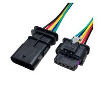 ANNBCDL DJ7023WA-1.2 Prise étanche 2p3p4p5p6p7p8p berline injecteur de Carburant capteur Harnais connecteur Longueur Fil 15 cm(5p Strip Line,5sets)