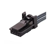 ANNBCDL Faisceau de câblage de connecteur automobile, 4 broches, 2.2mm, 1379658-1 AMP, petite gaine de coque de courant 1379658(Color:Female,Size:1 Pc)