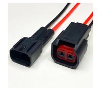 ANNBCDL Faisceau de câbles série 1.5mm, Prise 2P DJ7023C-1.5, connecteur étanche, buse d'injection Carburant à 2 Trous, Longueur du Fil 15cm(24F Strip Line,5 Sets)