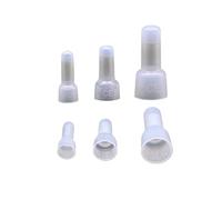 ANNBCDL Jeu de connecteurs bornes câbles électriques, 100 pièces, capuchons à sertir extrémité fermée, AWG 12-10 16-14 22-16 / CE-1X CE-2X CE-5X(CE-2)