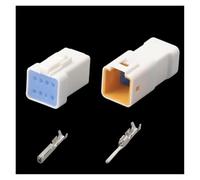 ANNBCDL Jst-02r Micro connecteur Moto 2/3/4/6/8 Broches rétroviseur Automobile Petit Faisceau de Courant Prise étanche 03t-jwpf-vsle(8p,1sets)