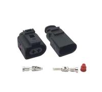 ANNBCDL Lot de 2 connecteurs faisceau câbles étanches/automobile, broches, 3,5 mm, prise klaxon électrique 1J0973722 1717692-1(Male female)