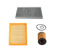 ANNBCDL Lot de 3 filtres compatibles avec A160 W169 2010-2013 A180 A200 B170 B200 W245 2008 Accessoires filtre à air et huile/habitacle moteur