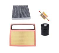 ANNBCDL Lot de 4 filtres compatibles BYD QIN Plus DM-i 1,5 L hybride 2021-2024 DESTROYER 05 CHAZOR moteur cabine A/C Air Gas Oil Filter Accessoires