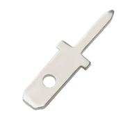 ANNBCDL Lot de 50/100 cosses à souder PCB à ressort, 2,8 mm d'épaisseur, une patte, feuille de soudage PCB, 2,8 mm d'épaisseur(Thickness 0.5MM,Quantity 100pcs)