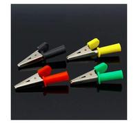 ANNBCDL Pinces Crocodile entièrement isolées, 8 pièces/lot, avec prise de 4mm, pince Test, à fil