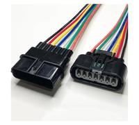 ANNBCDL Prise de Faisceau Direction 1.2mm, Prise Bobine d'allumage Voiture 2p3p4p, connecteur capteur Pression d'admission, Longueur Fil 15cm(7p Strip Line,1sets)