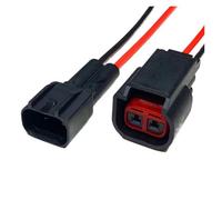 ANNBCDL Prise de klaxon Commande Centrale berline DJ7023C-1.5, buse Carburant 2p, connecteur étanche, Prise à 2 Trous, Longueur du Fil 15cm(24F Strip Line,1sets)