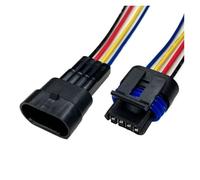 ANNBCDL Prise de température électronique Automobile, connecteur mâle et Femelle à 2 Trous avec câble 15cm 1-1216219(4P Line,1 Set)