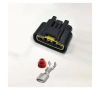 ANNBCDL Prise de Ventilateur électronique Automobile DJ7031YA-6.3, connecteur Bout à mâle Femelle 3p, Faisceau câblage Broches, Gaine Prise étanche scellée(3p Female(Black),5 Sets)