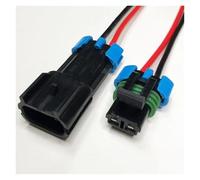 ANNBCDL Prise de Ventilateur électronique Voiture Dj7025w-2.8, 2/3/4/5/6 Broches, connecteur Commande, Faisceau 15300027, Prise étanche, Longueur du Fil 15cm(2p Strip Line,5sets)