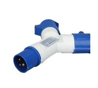 ANNBCDL Prises et prises industrielles étanches 16A IP44, 3 broches 220V, connecteurs de câbles électriques multifonctions mâles femelles(1012)