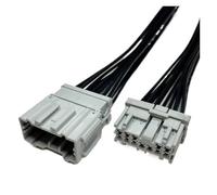 ANNBCDL Serrure de Coffre Automatique Voiture, 2/3/4/8/12 Broches, connecteur électronique 2.2mm, Prise Faisceau câblage avec Fil 15cm(12p Line,1 Set)