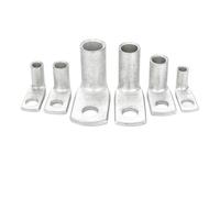 ANNBCDL Terminal coudé T90, Terminal à sertir à Angle droit M6 M8 M10, cosse à anneau, matériau en cuivre rouge massif for connexion de prise de commutateur électrique(SIK50-8,2pcs)
