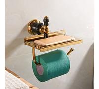 ANNBKA Ensemble d'accessoires de salle de bain de style américain entièrement cuivre noir doré porte-serviettes de bain, barre porte-serviette, suspension de matériel de salle de bain, kit