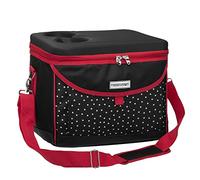 anndora Glacière 22 l 35 x 24 x 27 cm - Noir et blanc à pois