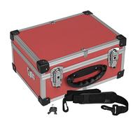 anndora Mallette à outils 70106 avec cadre en aluminium - 32,5 x 25,5 x 17,5 cm - Avec revêtement en néoprène et sangle de transport - Rouge