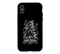 Anne Bonny Pirate Femme Reine Crâne Bateau Légende Coque pour iPhone X/XS