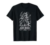 Anne Bonny Pirate Femme Reine Crâne Bateau Légende T-Shirt