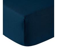 Anne de Solène | Drap Housse Lin Lavé Lina Bleu De Chine | 180/200