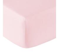 Anne de Solène - Drap Housse Vexin 80 x 200 cm O de Rose | Percale de Coton 80 Fils/cm² - Iconique Intemporel - Lit 1 ou 2 Personnes - Repassage Facile - Lavable 60°C