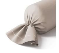 Anne de Solène - Taie Vexin 43 x 210 cm Brume | Percale Peignée & Longévité: Cette taie Vexin 43x210 cm est tissée en percale de coton peigné 80 fils/cm² à tissage serré. Se