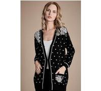 Anne Fontaine Vilota-p20 Black/white Taille: L | Cardigans Outlet | Femme | Le Noir