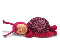 Anne Geddes 579169 Escargot Rose Poupee / Pink Snail 9 inch Baby Doll - Bean Filled Soft Body