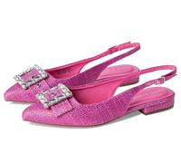 Anne Klein Ballerines plates Kenni pour femme, Raphia rose, 37.5 EU