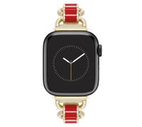 Anne Klein Bracelet chane tendance pour Apple Watch, bracelet de rechange rglable et scuris pour Apple Watch, s'adapte la plupart des poi