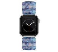 Anne Klein Bracelet d'extension en résine pour femme pour Apple Watch, sécurisé, réglable, bracelet de rechange pour Apple Watch, s'adapte à la plupart des poignets, bleu, 42mm (Series 1-3), 44/45/46