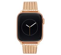 Anne Klein Bracelet tendance en maille pour Apple Watch, sécurisé, réglable, bracelet de rechange pour Apple Watch, s'adapte à la plupart des poignets, rose gold, 42mm (Series 10) & 38/40/41mm, Maille