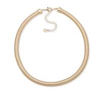 Anne Klein Collier en or de 40,6 cm avec extension de 7,6 cm, style oméga et fermoir mousqueton