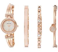 Anne Klein Ensemble Montre et Bracelet de qualité supérieure pour Femme avec Cristaux Or Rose