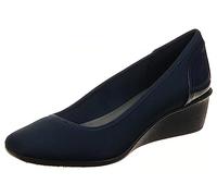 ANNE KLEIN Escarpins à Talon compensé Wisher pour Femme, Bleu Marine, 40 EU
