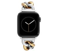 Anne Klein Fashion Chain Bracelet for Apple Watch, Secure, Adjustable, Apple Watch Replacement Band, Fits Most Wrists